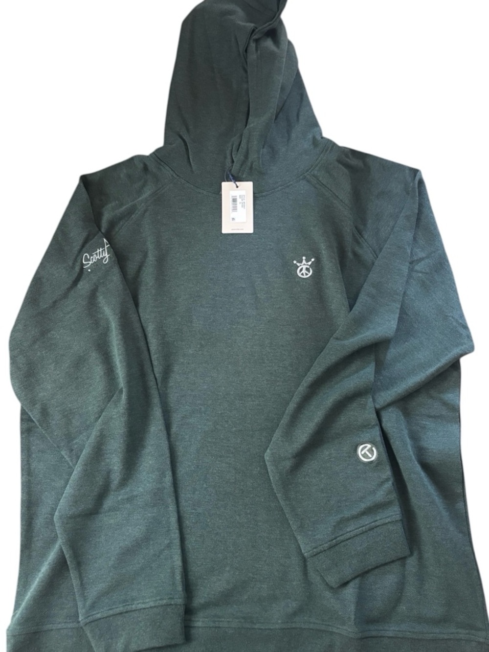 NWT SCOTTY CAMERON GALLERY Circle T Hoodie Peace Crown Hoodie Dark Green Golf XL